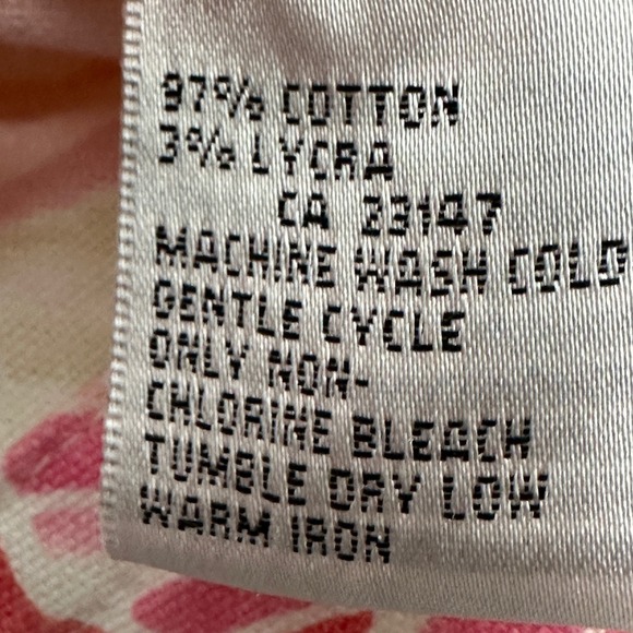 Talbots Women Floral Stretch Jacket‎ L Pink Yellow Green Cotton Blend Tropical - Picture 5 of 7